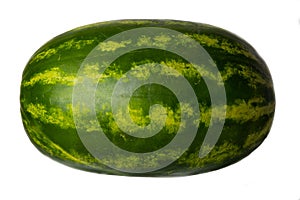 Large watermelon isolated on a white background. Concept health.