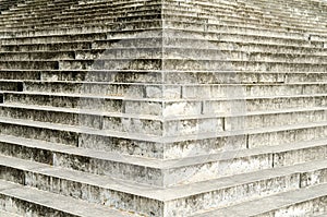 Large weathered symetrically staircase