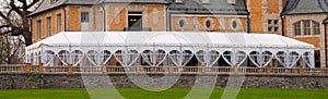 Large wedding or events tent party dinner