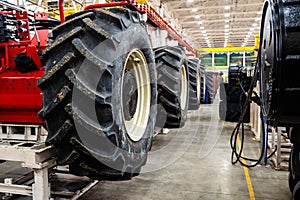large wheels for tractors and kamaz to a factory for the production of agricultural machinery