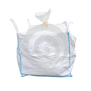 Large white bag isolated on a white background