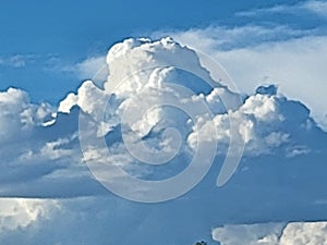 Large White Clouds Float Across the Sky like Ice Burgs in the Sea!