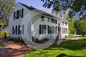 Large White Colonial Home photo