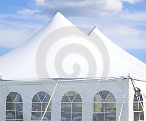 large white events or party tent