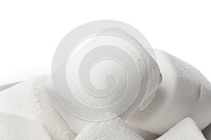 A large white marshmallow