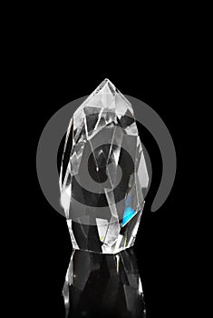 Large white quartz crystal