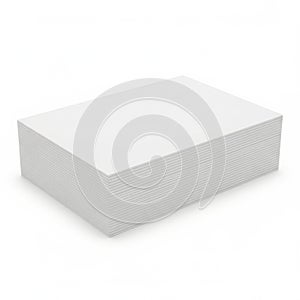 A large, white, rectangular, textured box with rounded edges