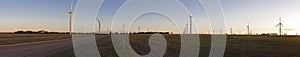 Large wind farm panorama