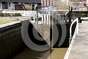 Large Wooden Lock Gates