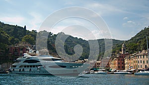 Large Yacht in Portofino, Italy