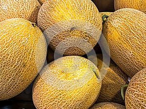 Large yellow melons