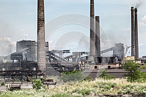 The largest air pollutant in city Dnipro Ukraine is coke-chemical plant. Flue gas stacks emit hundreds tons of harmful substances