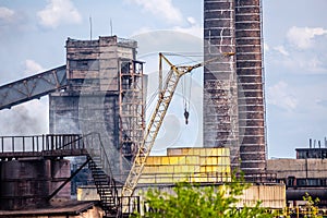 The largest air pollutant in city Dnipro Ukraine is coke-chemical plant. Flue gas stacks emit hundreds tons of harmful substances