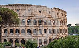 Largest amphitheater in the Roman Empire Colosseum in Rome, Italy