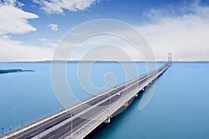 Largest bridge connecting islands Java and Madura photo