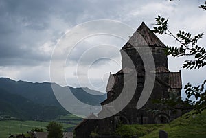 The Church of Surp Nshan at Haghpat Monastery with naturein the night