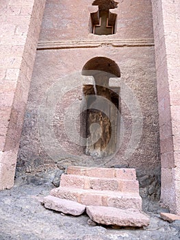 Largest of the churches is Medhane Alem, Lalibela, Ethiopia