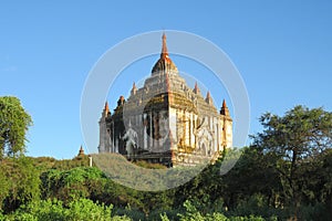 The large Dhammayangi Temple in Bagan, Myanmar
