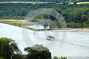 The largest Polish river Wisla Vistula, around Kazimierz Dolny photo