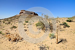 The largest ruins castles of ancient Khorezm ÃÂ¢Ã¢âÂ¬Ã¢â¬Å Ayaz - Kala, Uzbekistan photo