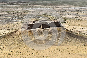 The largest ruins castles of ancient Khorezm â€“ Ayaz - Kala, Uzbekistan