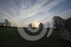 The largest stone circle in the world Avebury