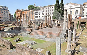 Largo di Torre Argentina Archaeological site Rome Italy