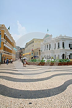 Largo do senado macau city architecture photo