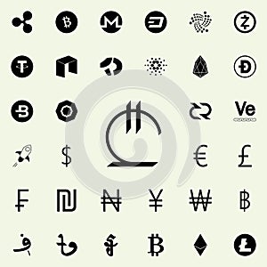 lari icon. Crepto currency icons universal set for web and mobile
