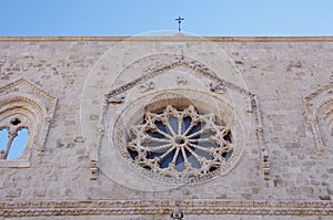 Larino - Molise - Cathedral of San Pardo - Detail of the rose window photo