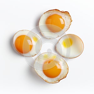 Larme Kei Inspired Egg Photography On White Background photo