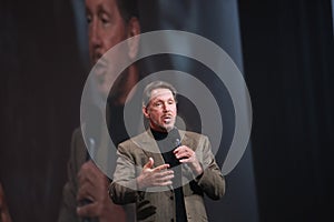 Larry Ellison makes speech at Oracle OpenWorld