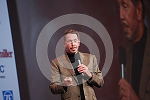 Larry Ellison makes speech at Oracle OpenWorld