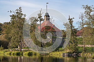 Lars Torstensson Tower (Pugachev Tower) of the ancient Korela fortress. Priozersk