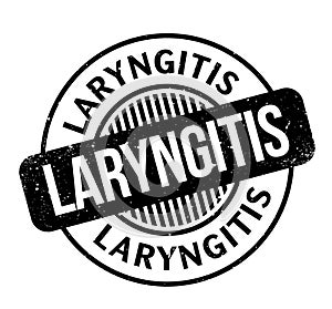 Laryngitis rubber stamp