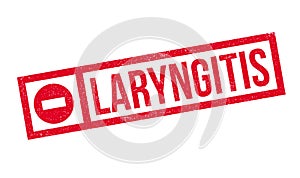 Laryngitis rubber stamp