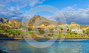 Las Americas Beach, Tenerife island, Spain photo