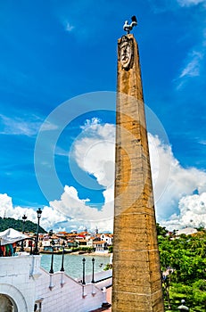 Las Bovedas obelisk in Casco Viejo, Panama