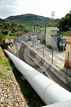 Las Buitreras hydroelectric power plant in El Colmenar, Malaga province, Spain