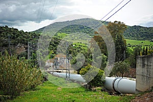 Hydro power of Las Buitreras in El Colmenar, Malaga province, Spain photo