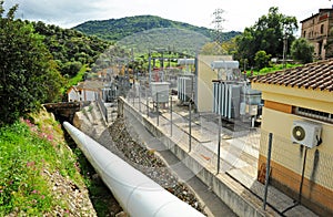 Las Buitreras hydroelectric power station in El Colmenar, Malaga province, Spain photo