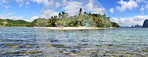 Las Cabanas beach. El Nido, Philippines photo