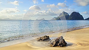 Las Cabanas beach. El Nido, Philippines