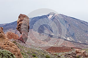 Las Canadas del Teide volcano and Garcia Roques, Tenerife, Spain