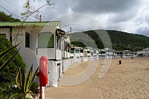 Las casetas del Garraf in Sitges, Barcelona, Catalonia.