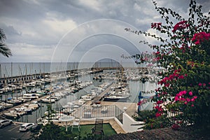 Las casetas del Garraf in Sitges, Barcelona, Catalonia.