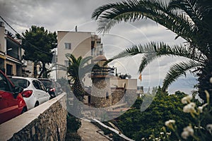 Las casetas del Garraf in Sitges, Barcelona, Catalonia.