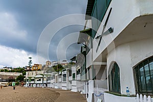 Las casetas del Garraf in Sitges, Barcelona, Catalonia