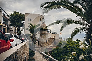 Las casetas del Garraf in Sitges, Barcelona, Catalonia