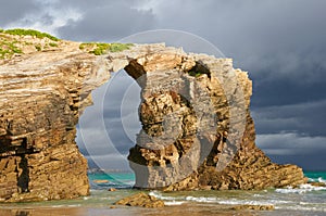 Las Catedrales beach, Ribadeo, Spain.